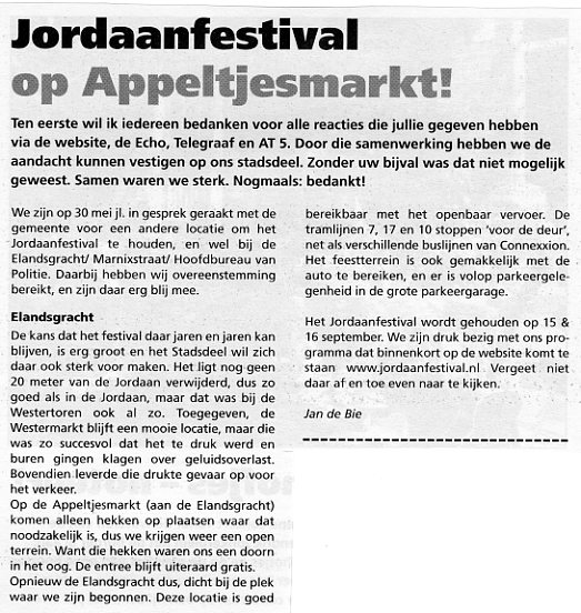 jordaanfestival 2
